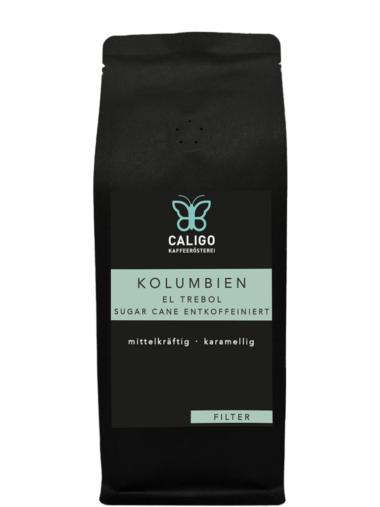El Trebol - Kolumbien - Filterkaffee - Sugar Cane - Entkoffeiniert