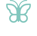 Caligo Kaffeerösterei Logo mit türkisem Schmetterling