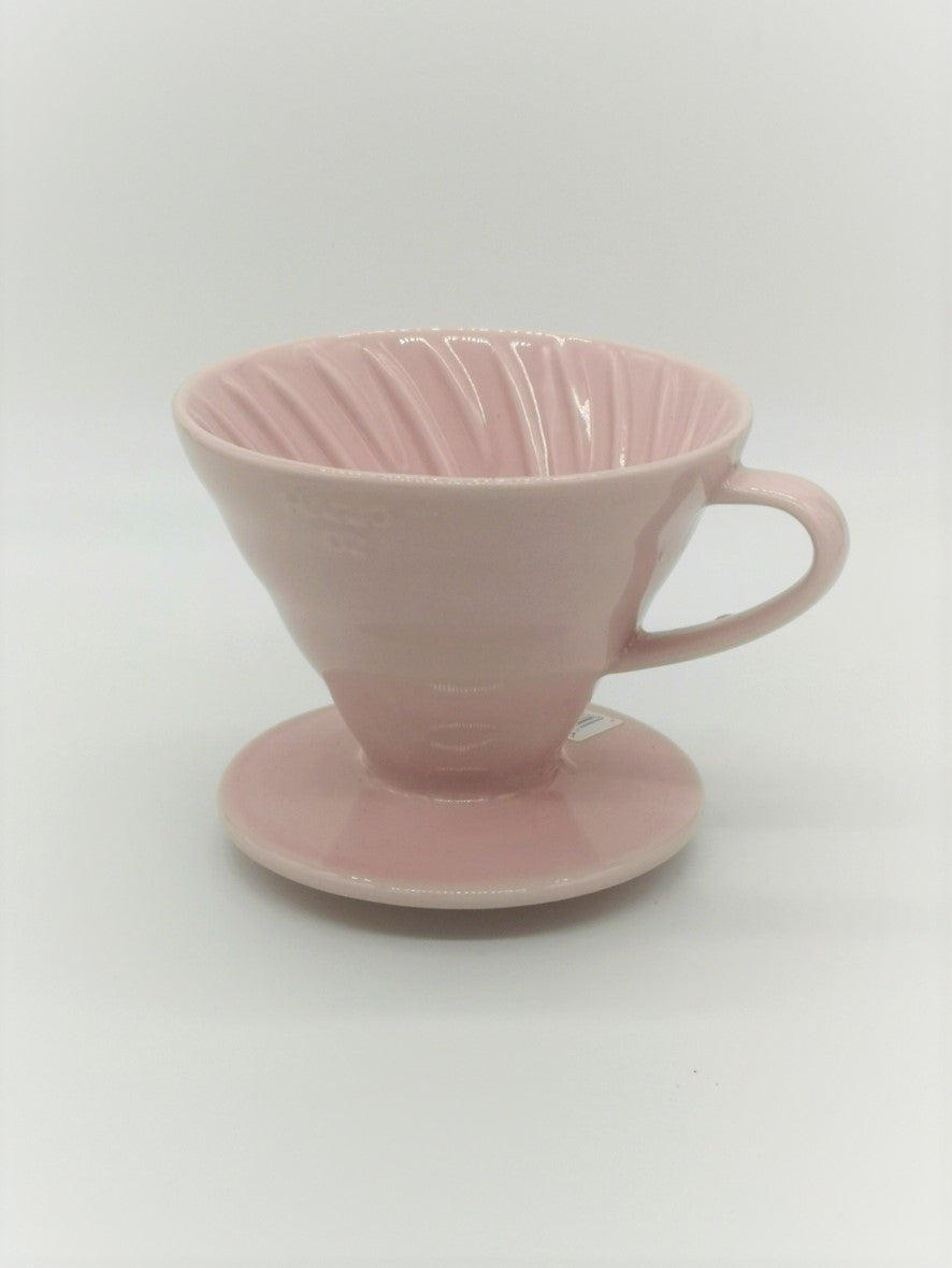 Hario V60 Keramikfilter, Porzellan Größe 02 rosa, pink